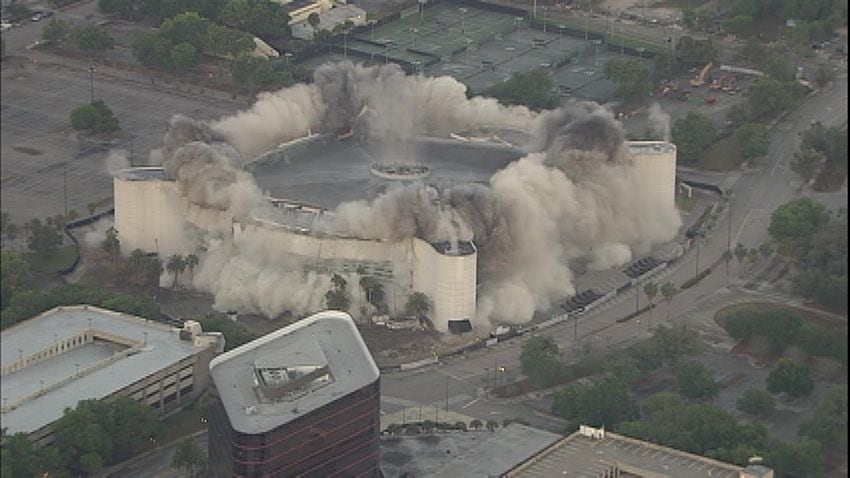 Orlando's Amway Arena imploded