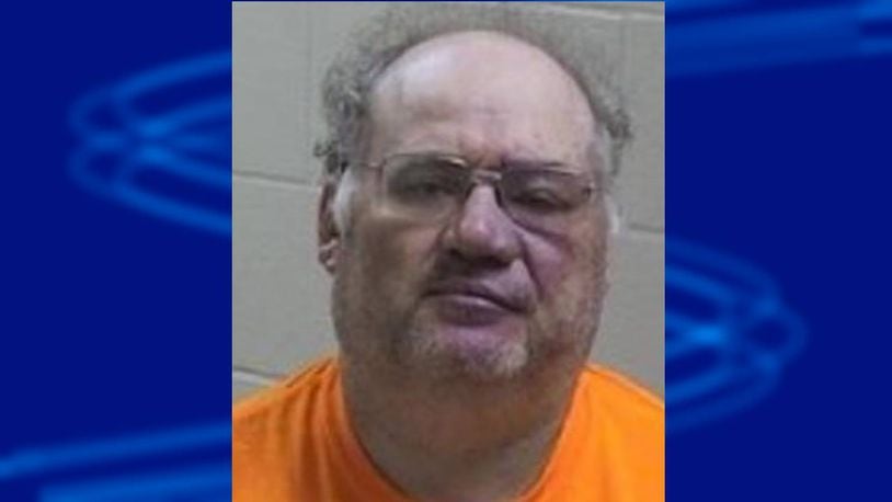 Gerry  Greenland is accused of impaling a sheriff's vehicle with a bale spear while driving his tractor.