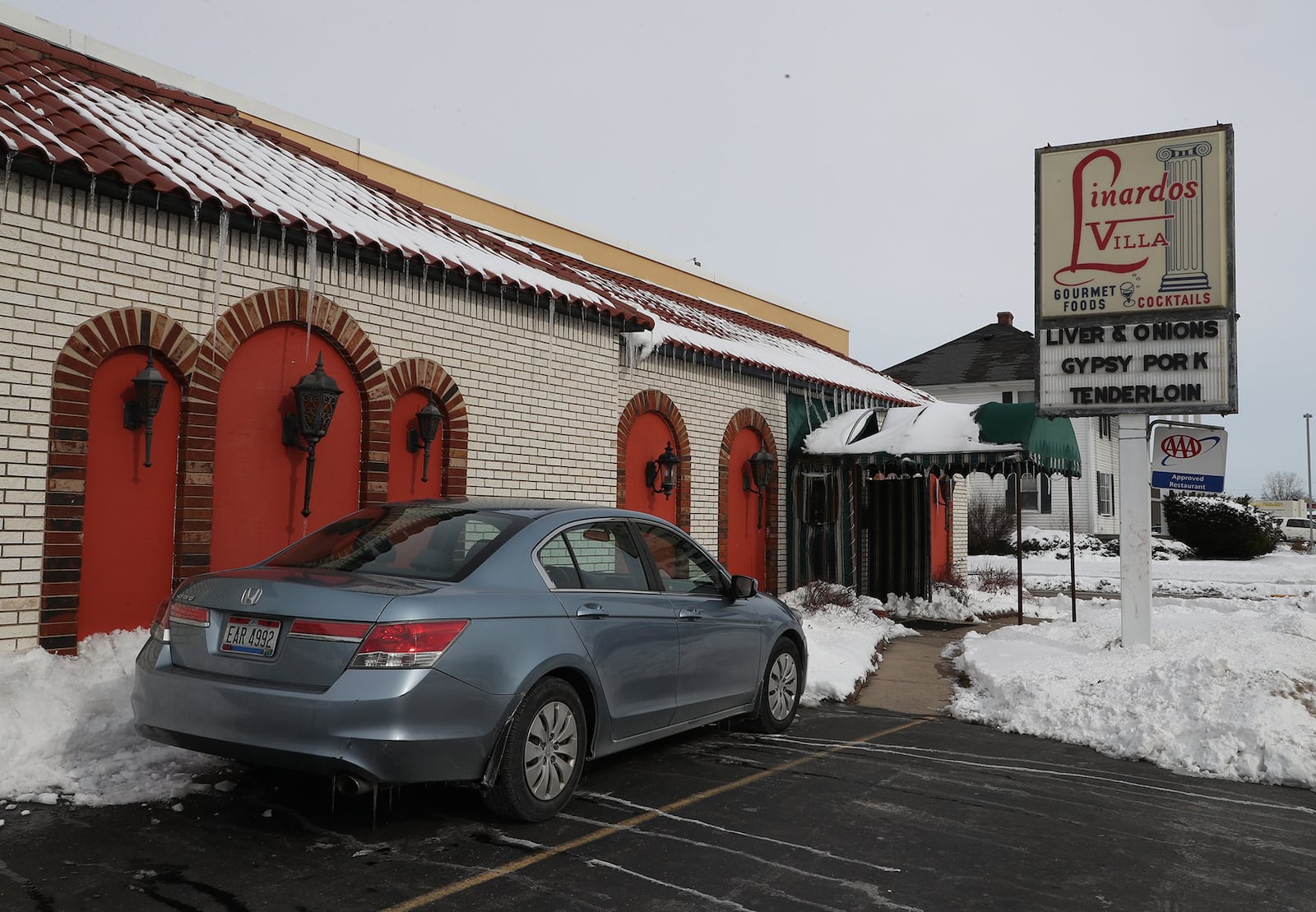 The exterior of Linardos Villa on East Main Street in Springfield. BILL LACKEY/STAFF