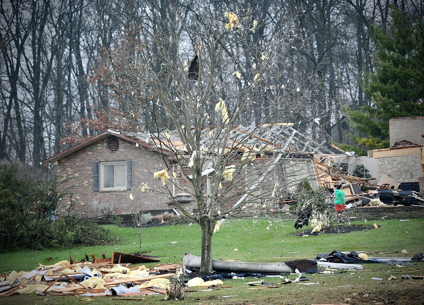 Tornado damage Miami county