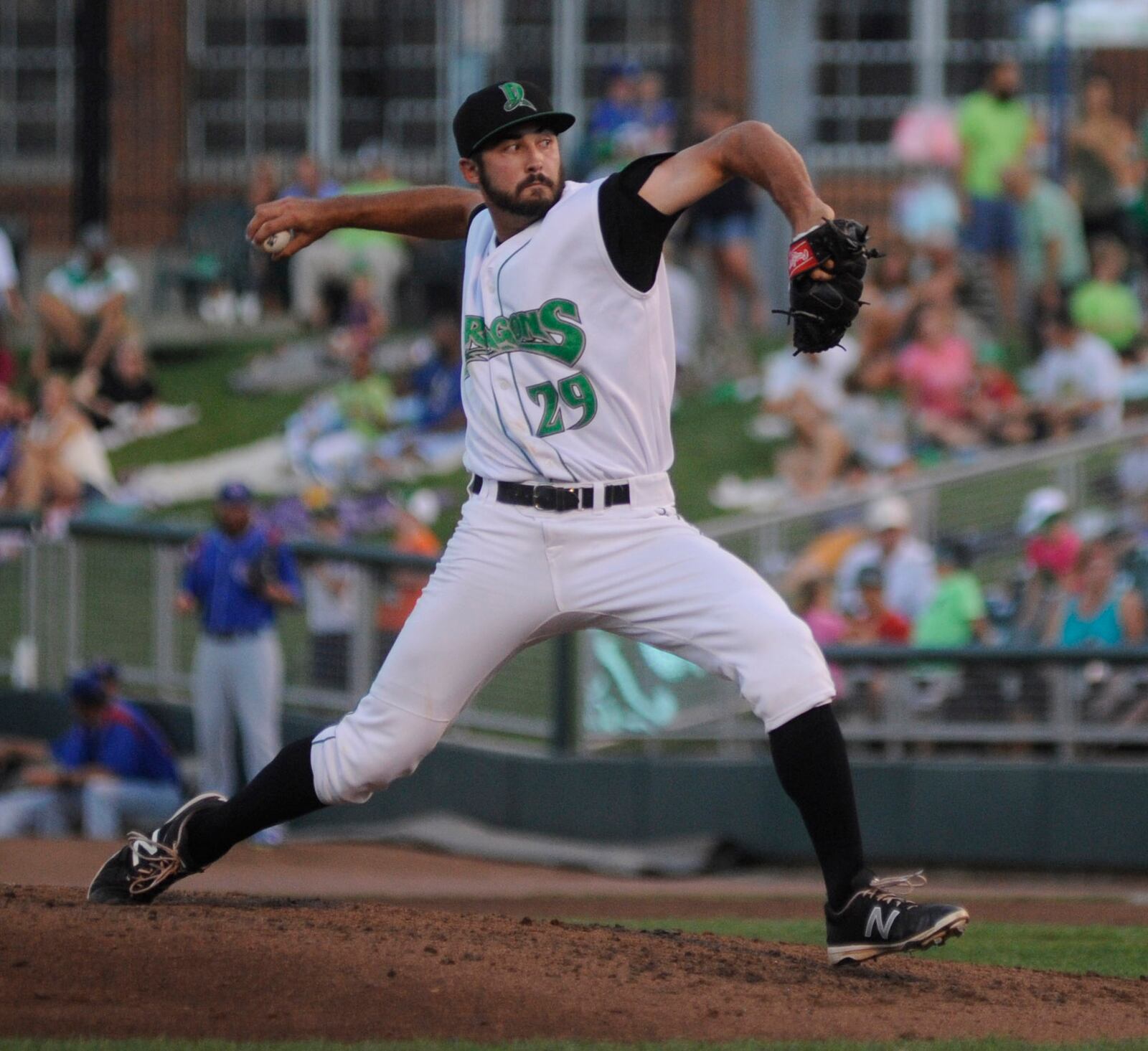 Dragons reliever Ryan Hendrix. The Dayton Dragons lost 7-3 to the visiting South Bend Cubs at Fifth Third Field on Thursday, Aug. 11, 2016. MARC PENDLETON / STAFF