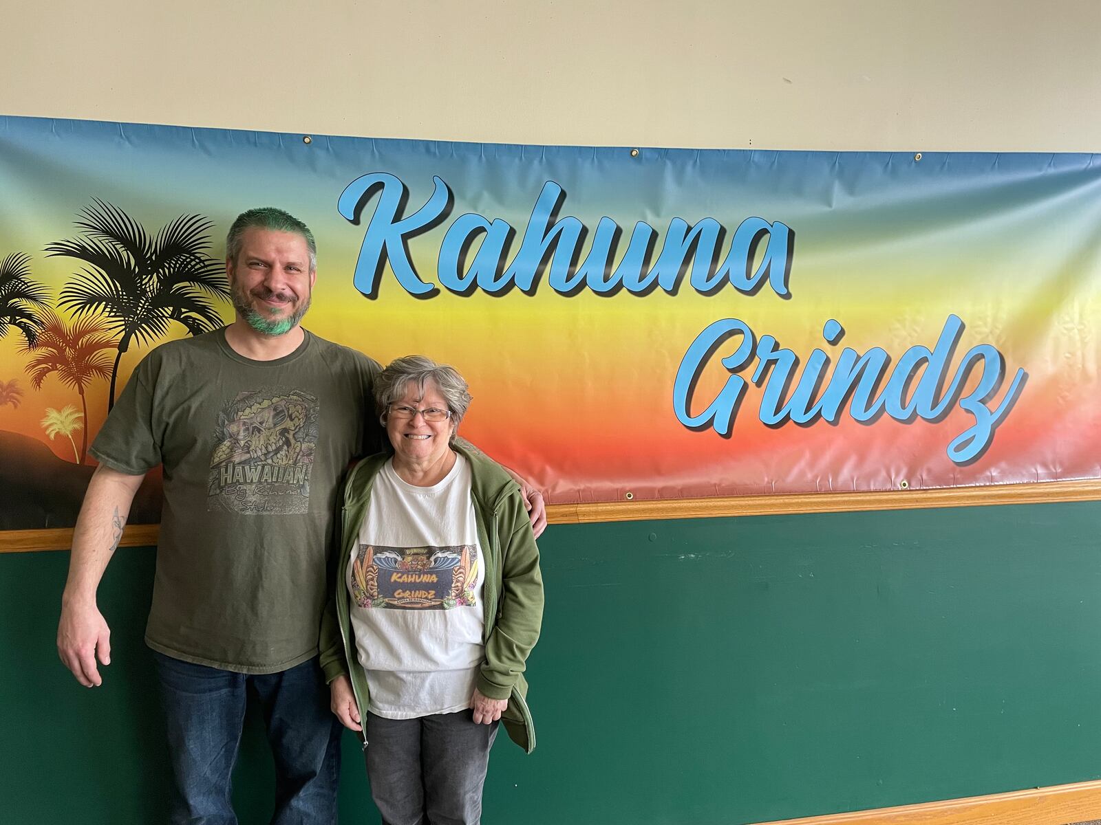 Anthony Augustus and Darlene Hedges own Kahuna Grindz, a food truck specializing in authentic Hawaiian cuisine. They will open a brick-and-mortar location at 645 W. Second St. in Xenia. Photo by Natalie Jones