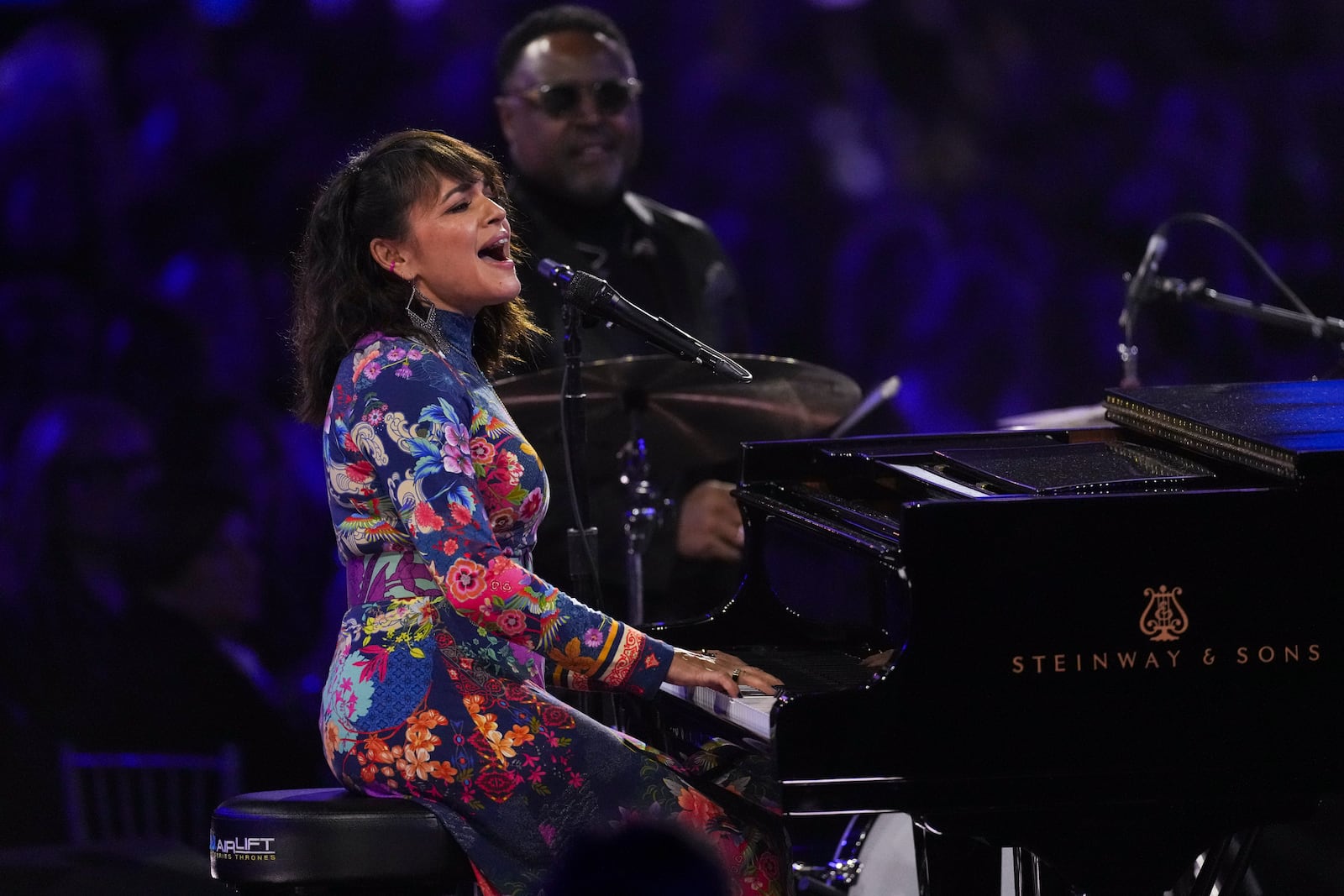 Norah Jones performs during the MusiCares Person of the Year gala honoring The Grateful Dead on Friday, Jan. 31, 2025, in Los Angeles. (AP Photo/Chris Pizzello)