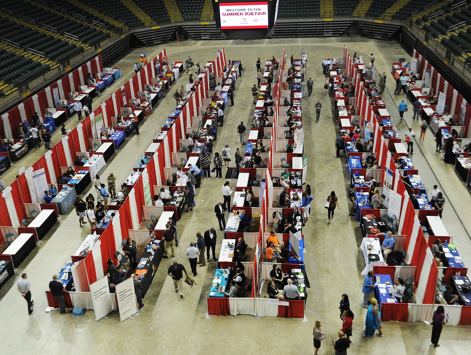 Summer Job Fair held at the Wright State University Nutter Center, Wednesday June 29, 2022. MARSHALL GORBY\STAFF