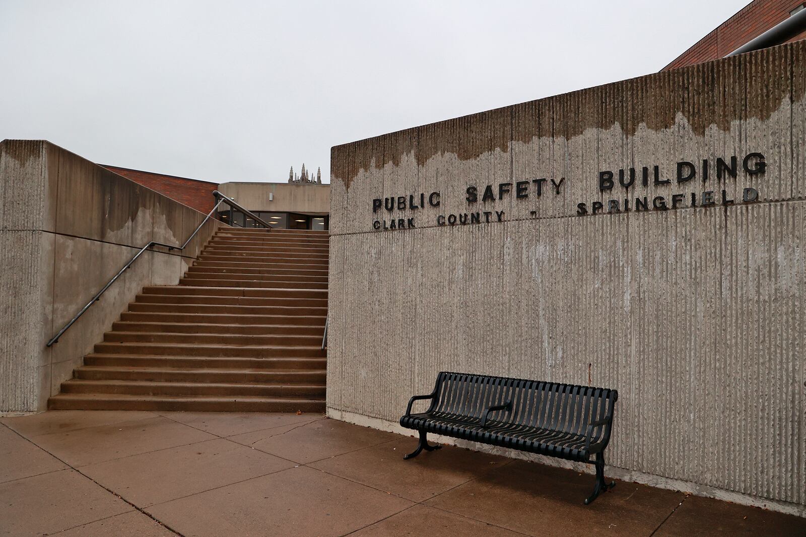 The Steps in front of the Public Safety Building in Springfield. BILL LACKEY/STAFF