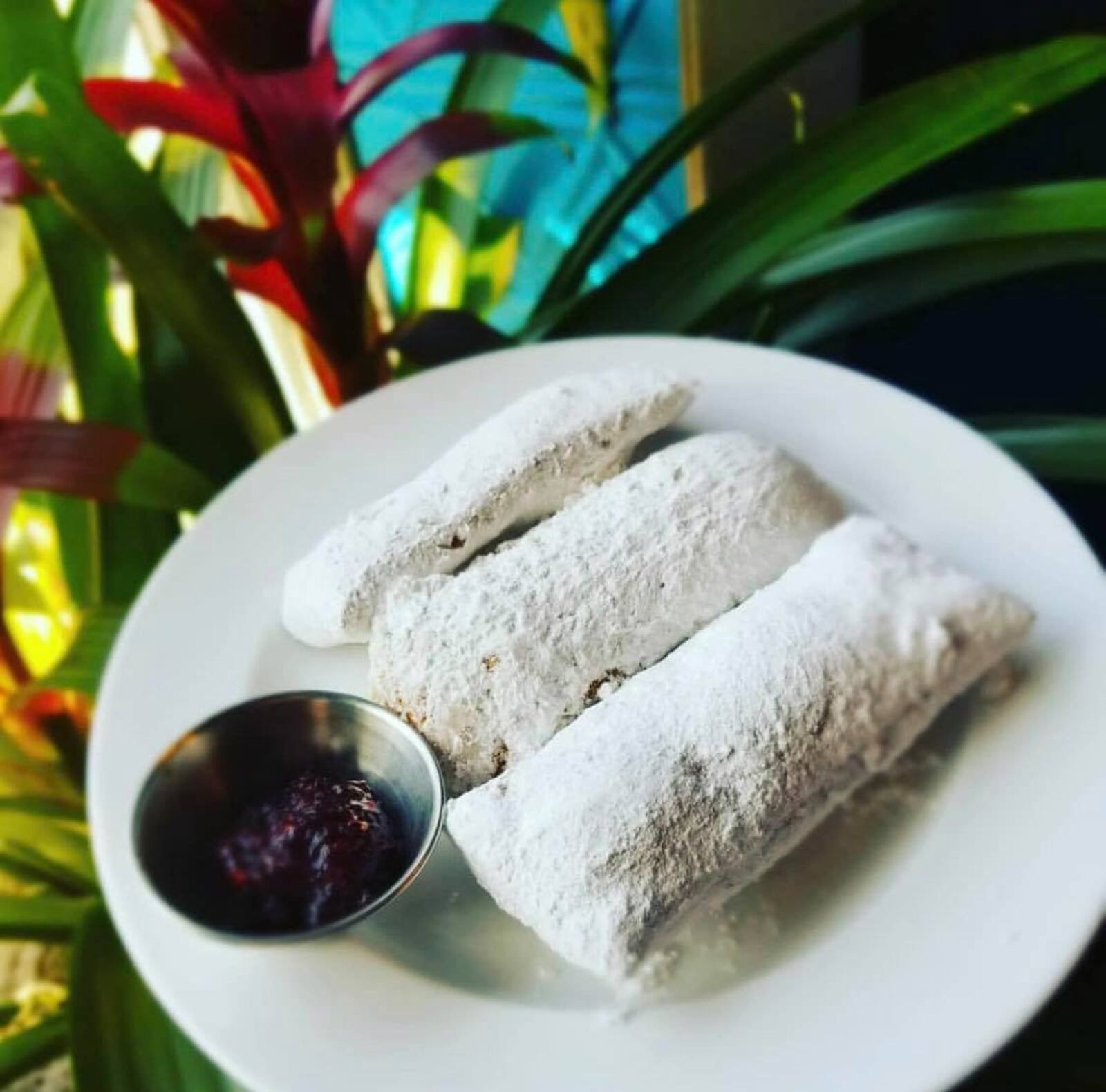 A trio of beignets at Lily's Bistro.