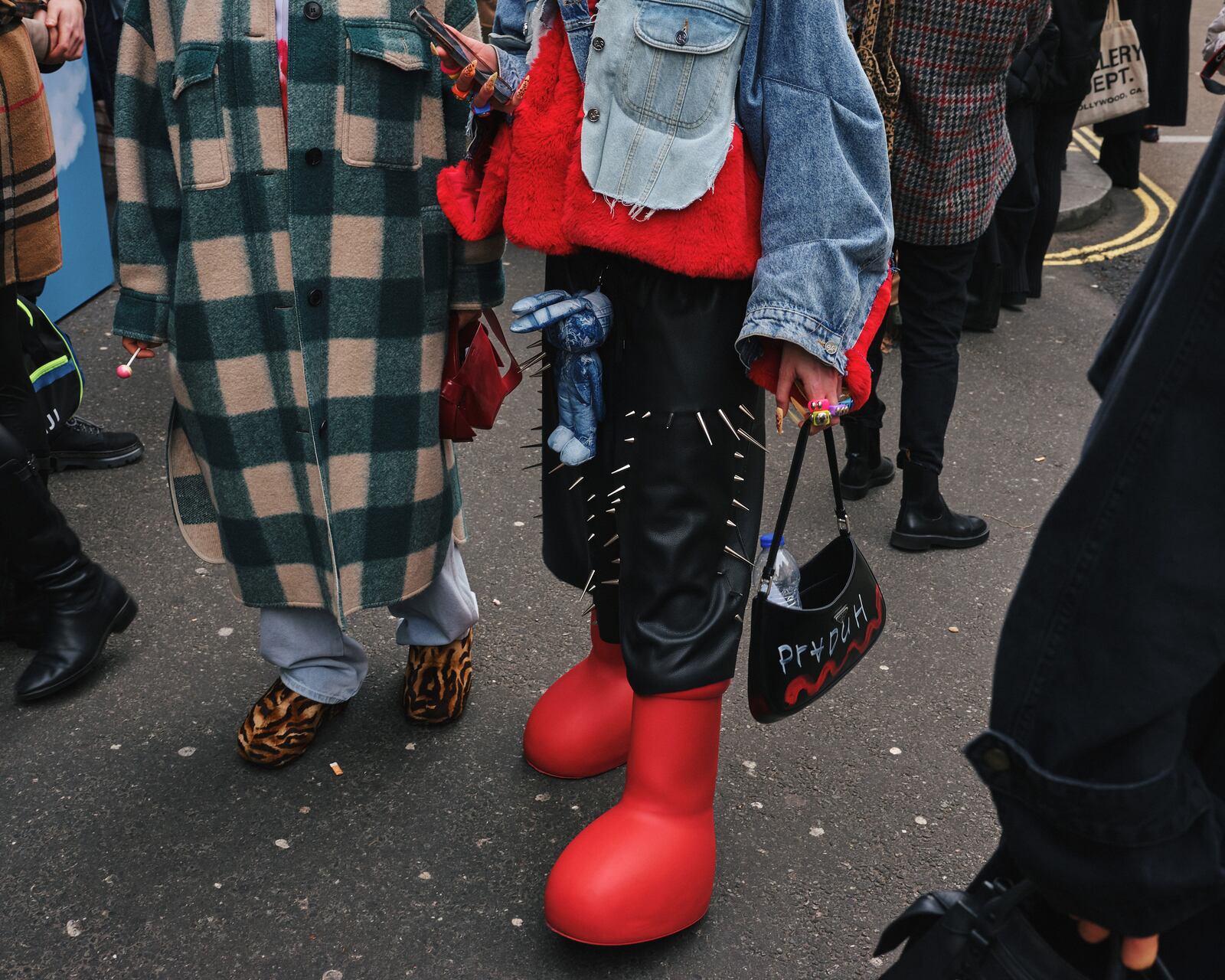  FILE — Oversized red boots by MSCHF in London in February 2023. Cartoonish red boots were the talk of TikTok for a moment in February. (Simbarashe Cha/The New York Times) 