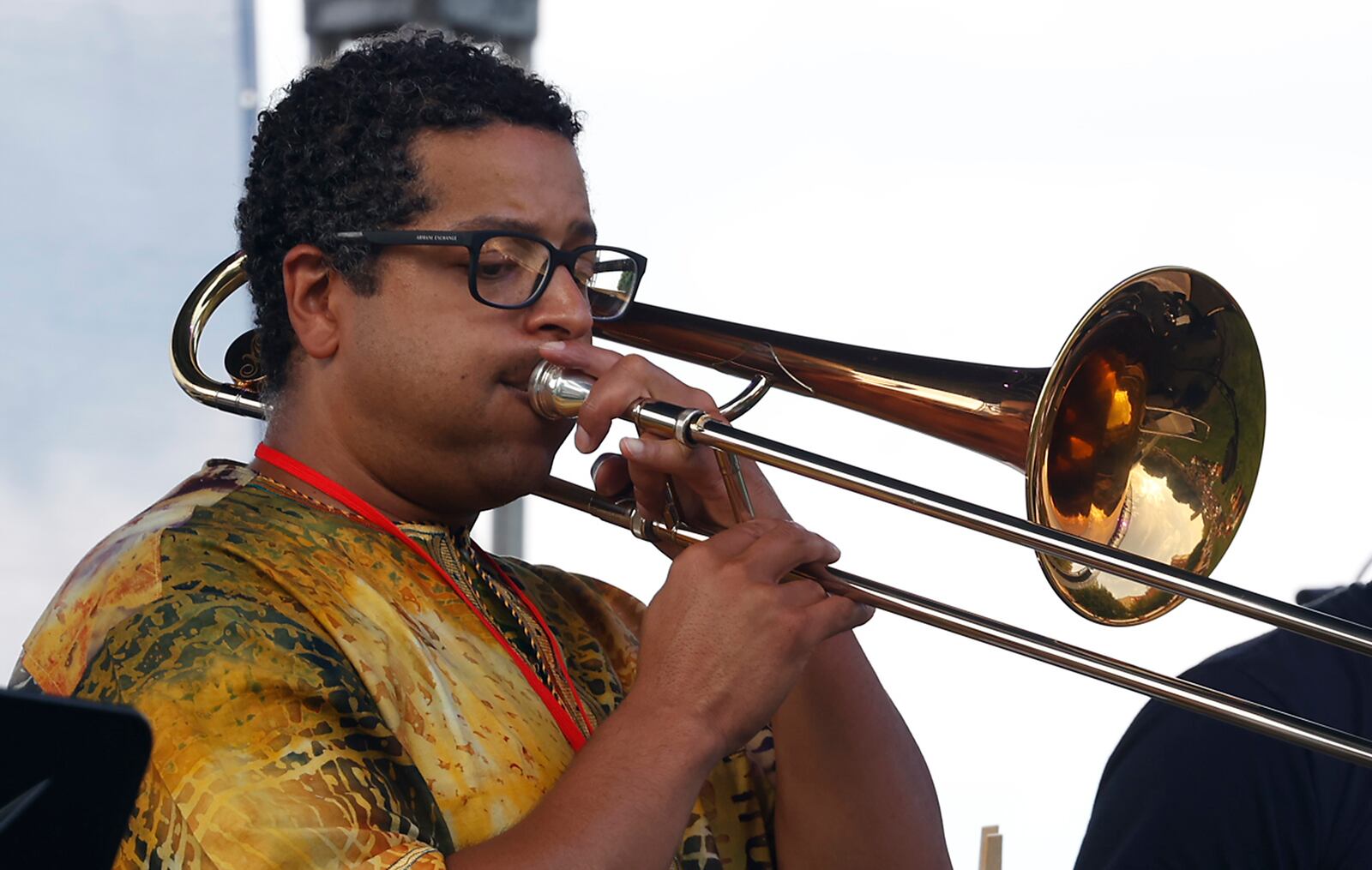 Mother's Jazz Collective plays at National Road Commons Park Friday, August 11, 2023 during the opening night of the Springfield Jazz & Blues Festival. BILL LACKEY/STAFF