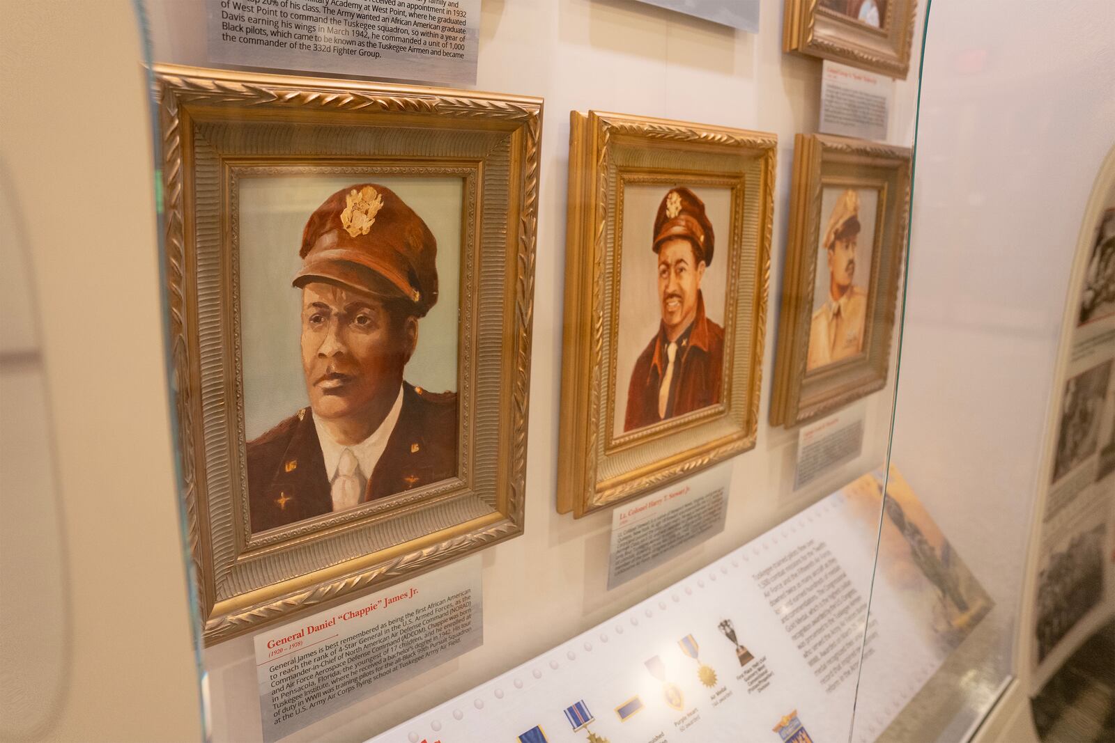 Five original oil portraits of the Tuskegee Airmen on permanent display at the Supreme Court of Ohio's Visitor Education Center were painted and donated to the Court in 2008 by Ohio artist Robert Tanner Sr. CONTRIBUTED