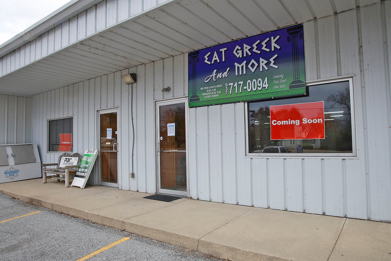 A new Greek restaurant called East Greek And More Tuesday, Oct. 31, 2023 in the former Mic's Italian Restaurant location. BILL LACKEY/STAFF