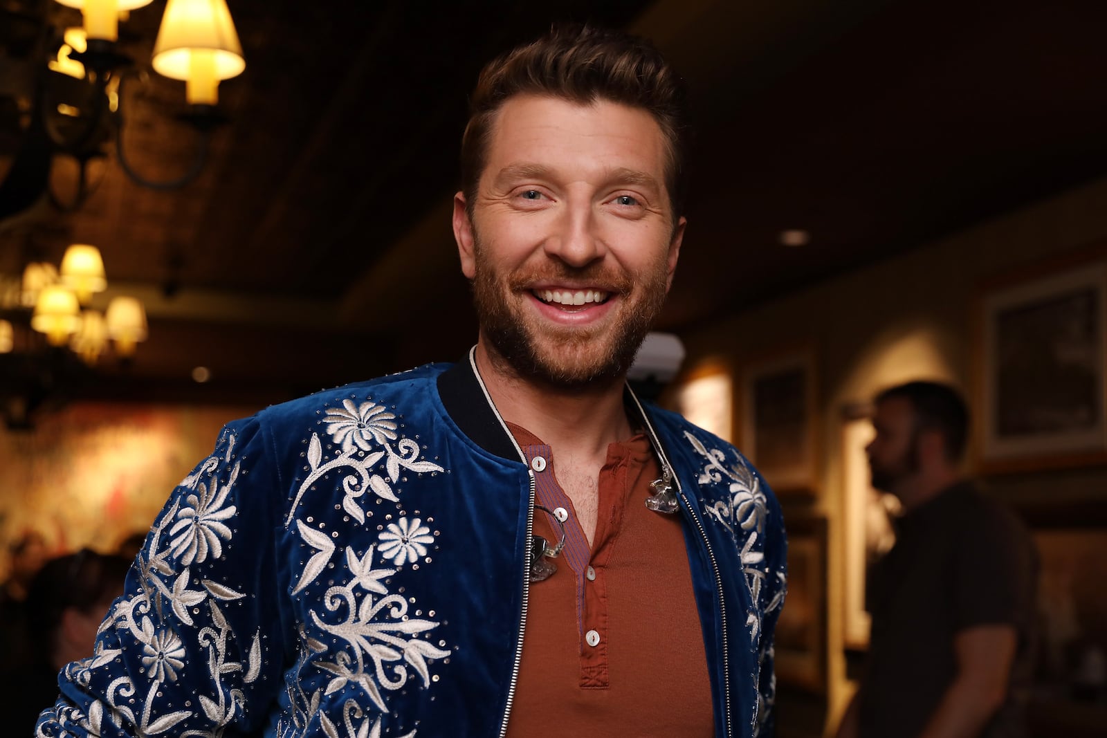 NASHVILLE, TN - OCTOBER 08:  Singer-songwriter Brett Eldredge attends "An Opry Salute to Ray Charles" at The Grand Ole Opry on October 8, 2018 in Nashville, Tennessee.  (Photo by Anna Webber/Getty Images for Black & White TV)