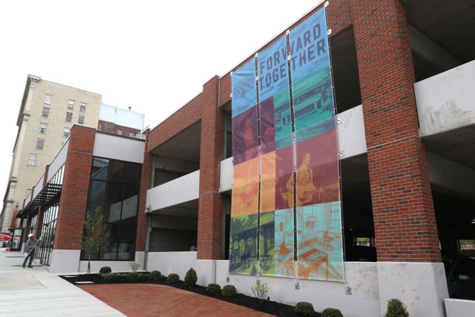 Springfield's newest parking garage, a $6.8 million investment, includes space for retail on the first floor. BILL LACKEY/STAFF