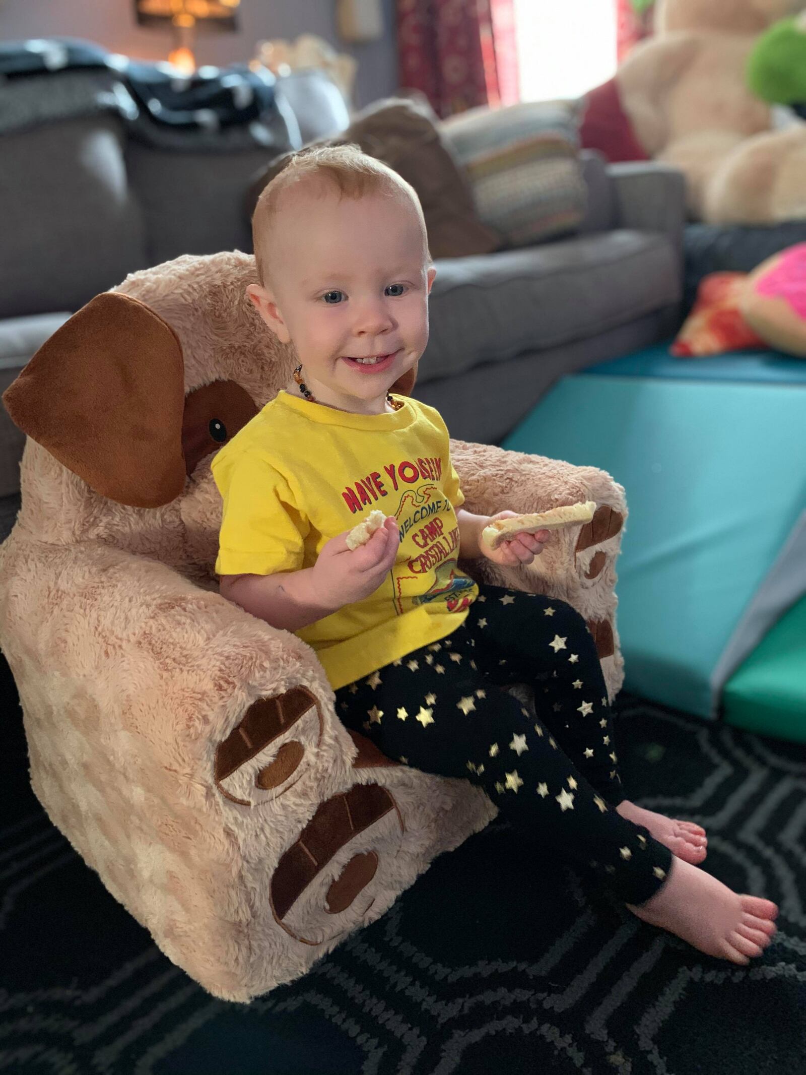 Dayton resident Kim Blazinski said she is  thankful for her great niece, 1-year-old Luna Storm Pesarek,  because a “child can make anyone’s day better.”