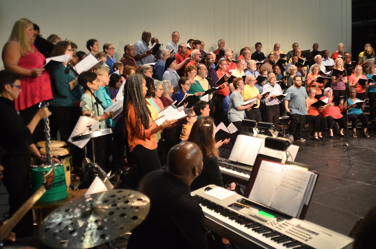 Peace and Justice Concert (World House Choir pictured) | Thursday, Sept.19 | Choral   Levitt Pavilion Dayton has announced its 2019 season. This year’s concerts will be held at 7 p.m. Thursdays, Fridays, and Saturdays. There will be a family concerts third Sunday of each month — except Sunday, July 21  —  at  4:30 p.m. The Greatest Showman will be shown t the pavilion Sunday, July 21 beginning at  at dusk as part of the PNC Family Series.