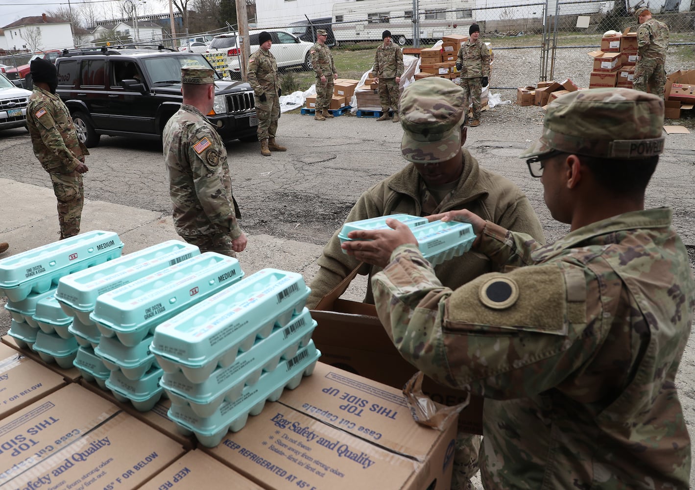 PHOTOS: National Guard Helps Distribute Food