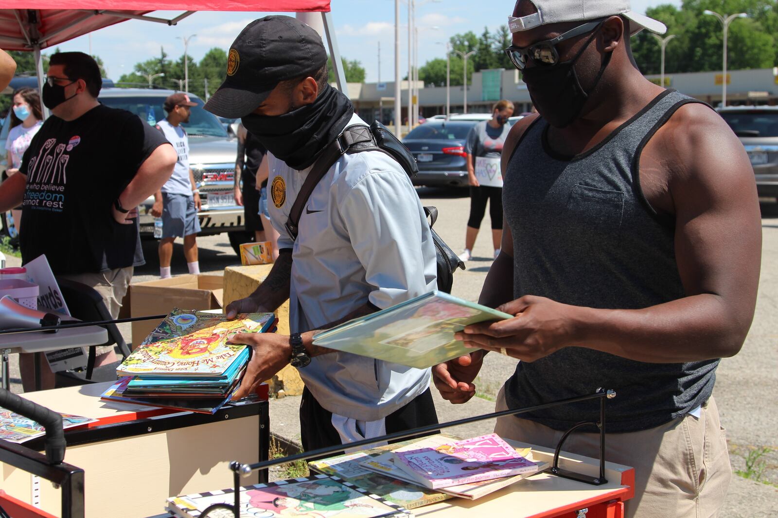 About 60 people gathered at the Southern Village Shopping Center over the summer in Springfield to speak out against police brutality while advocating for racial equality.