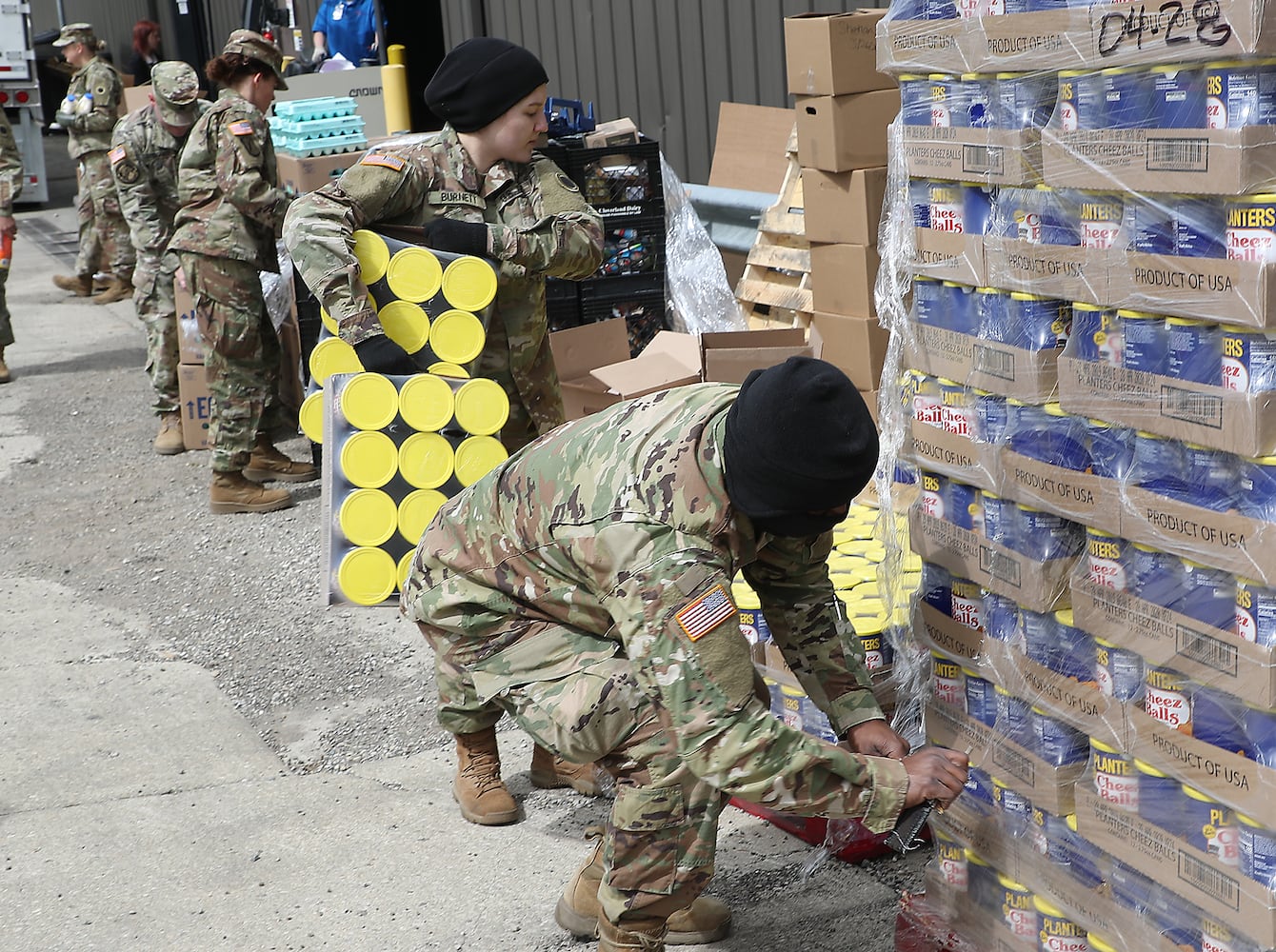 PHOTOS: National Guard Helps Distribute Food