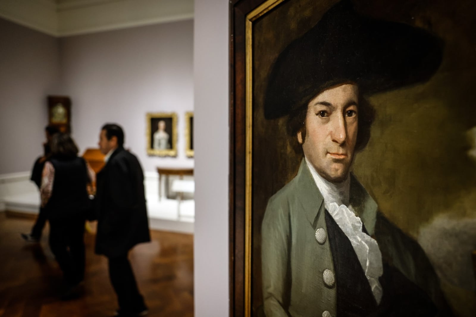 Patrons walk through the expansive Dayton Art Institute Wednesday January 24, 2024. JIM NOELKER/STAFF