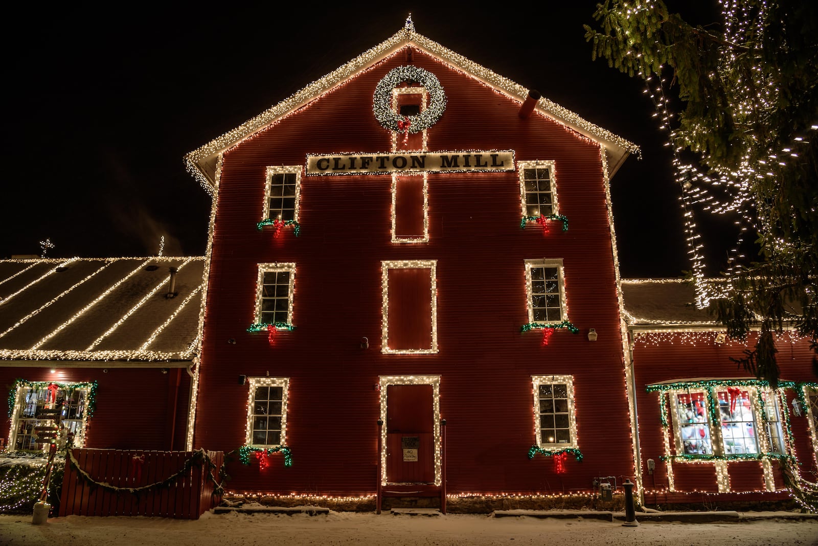 The historic Clifton mill, built in 1802 and still working, opened its Legendary Lights for the 2018 holiday season on Friday, Nov. 23. You can see Clifton Mill featured on ABC TV’s “The Great Christmas Light Fight” from 8 p.m. to 10 p.m. Monday, Dec. 3. TOM GILLIAM / CONTRIBUTING PHOTOGRAPHER