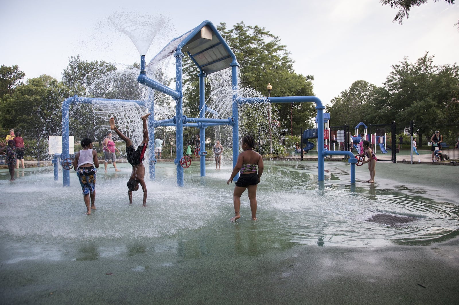 The water play area at Island MetroPark. CONTRIBUTED