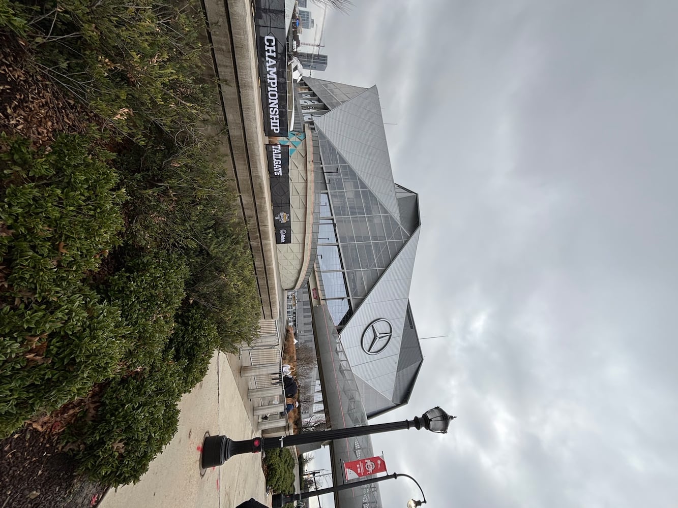 Mercedes-Benz Stadium outside view