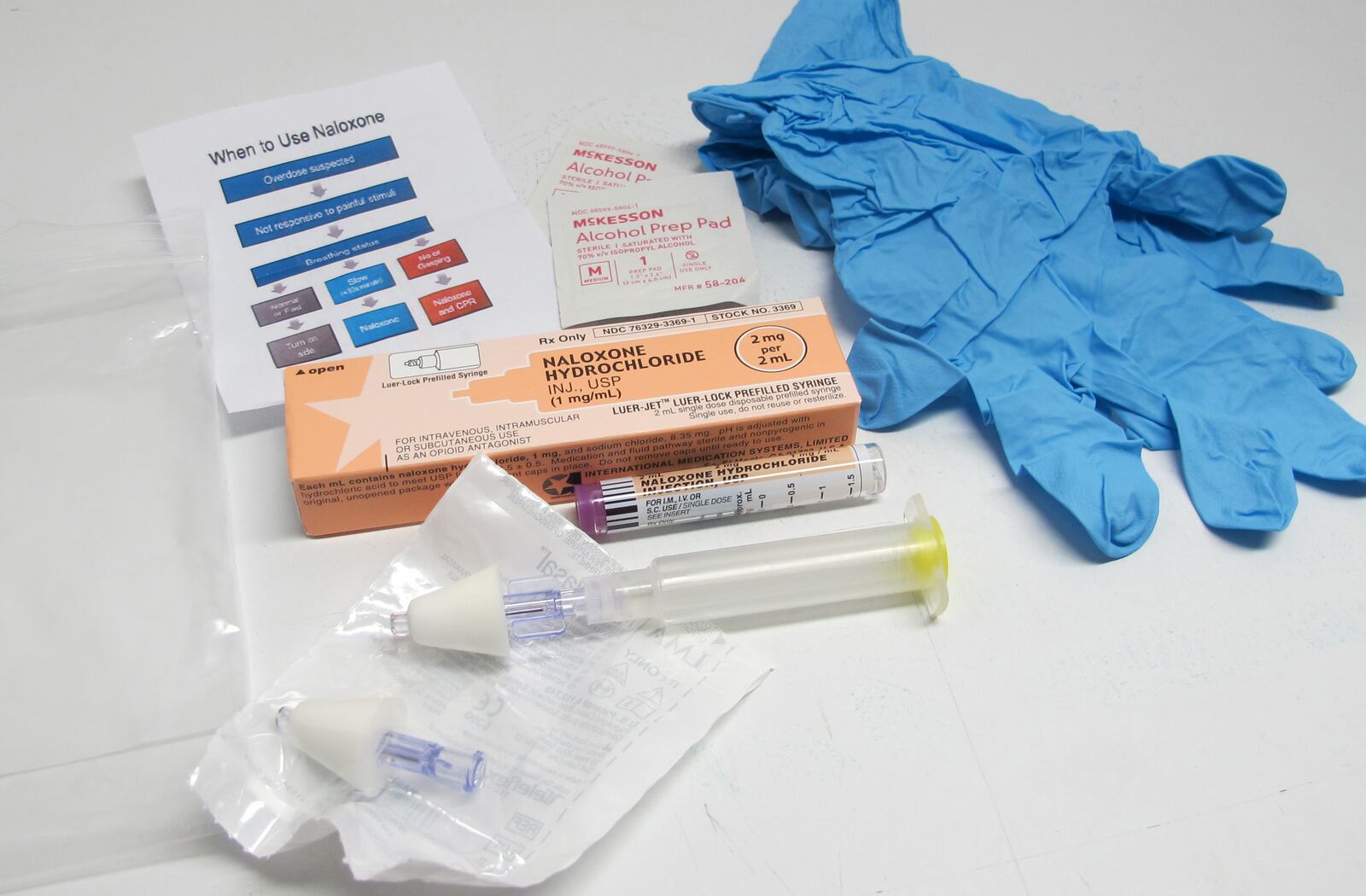 A naloxone nasal spray used to treat heroin overdoses. PROVIDED