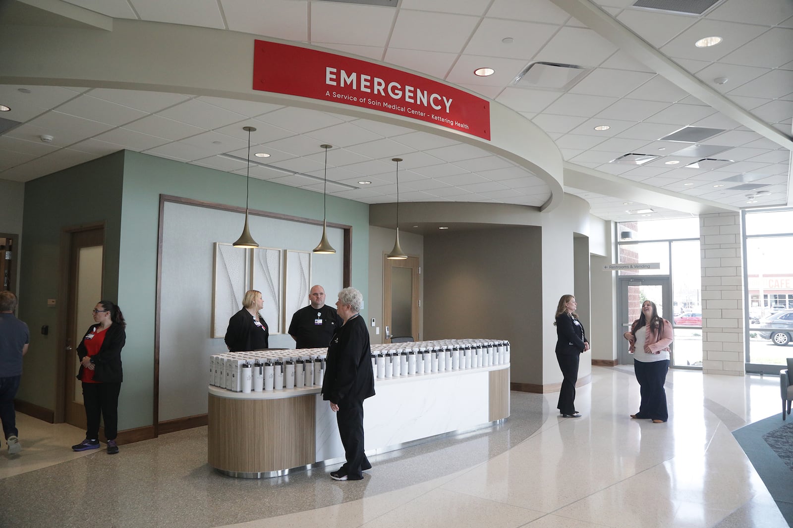 The Emergency Department waiting area at the new Kettering Health Springfield, which opened in April. BILL LACKEY/STAFF