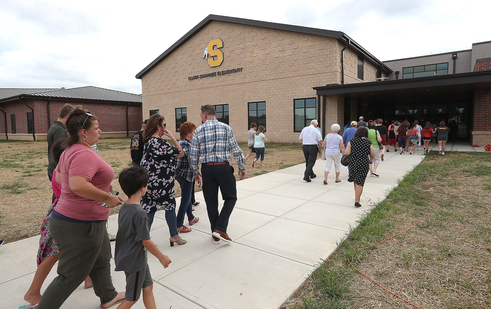 Clark-Shawnee School District held an open house for their new combined elementary school Friday evening. BILL LACKEY/STAFF