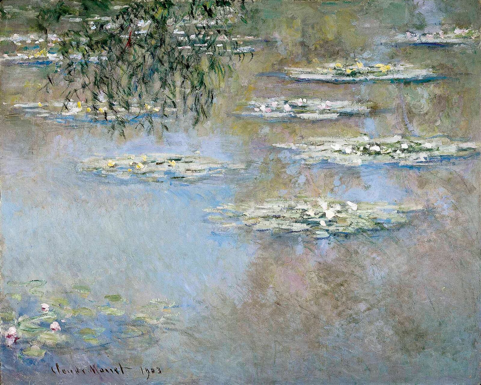 Claude Monet (French, 1840–1926), Waterlilies, 1903, oil on canvas. Gift of Mr. Joseph Rubin, 1953.11, collection of the Dayton Art Institute.