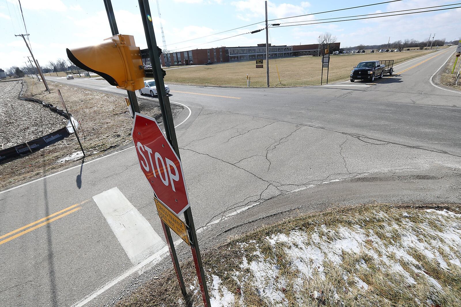 Clark County Commissioners agree to move forward with the construction of a roundabout at the intersection of Selma Pike and E.Possum Road. BILL LACKEY/STAFF