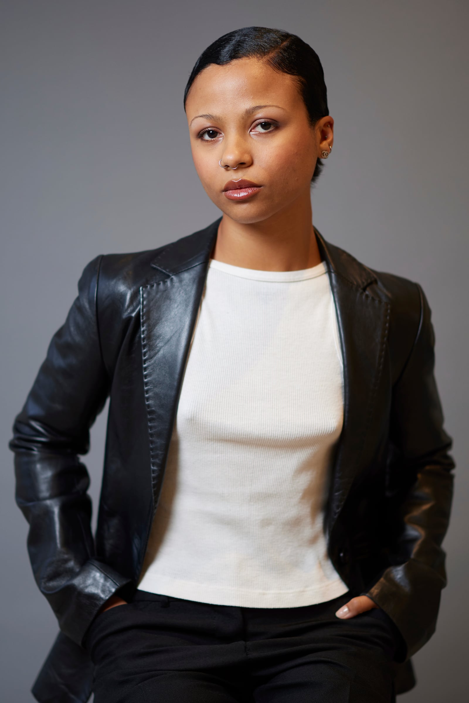 Myha'la poses for a portrait on Wednesday, Nov. 20, 2024, in New York. Myha'la has been named one of The Associated Press' Breakthrough Entertainers of 2024. (Photo by Matt Licari/Invision/AP)