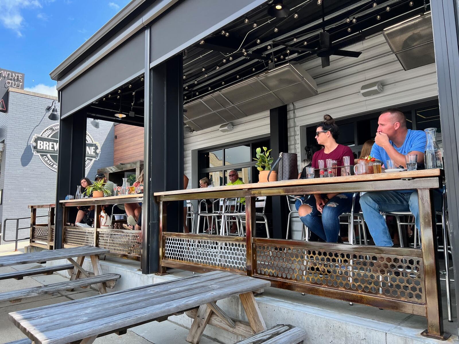 Front patio at The Syndicate in Bellefontaine.