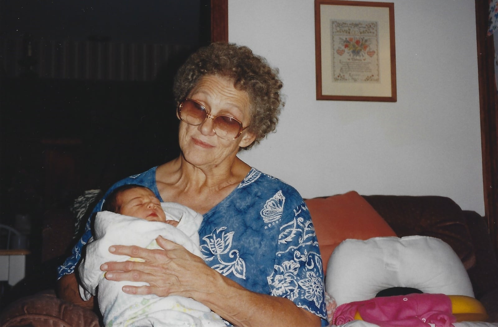 Hillbilly Elegy's real-life Mamaw holding Bonnie Meibers. CONTRIBUTED