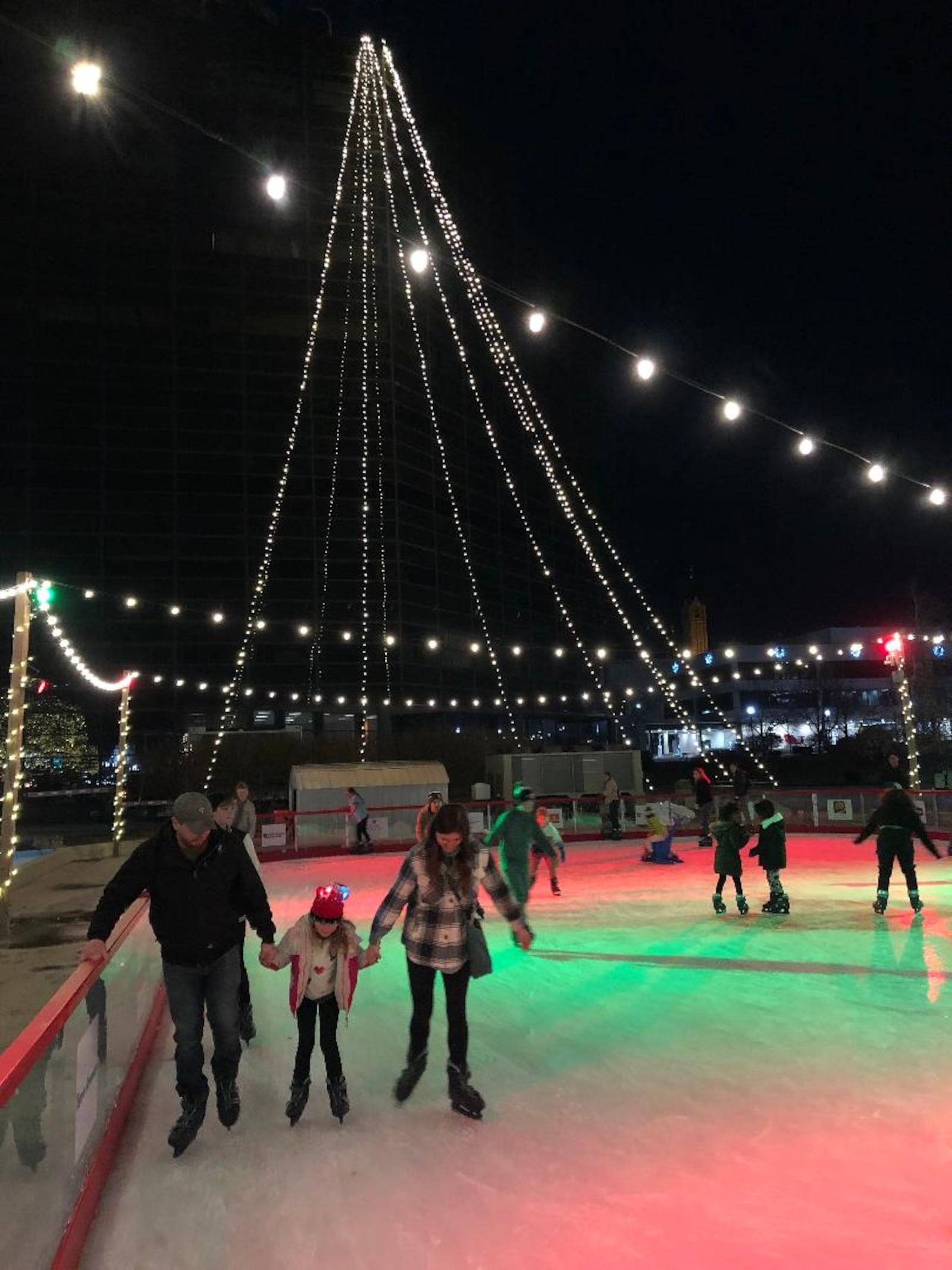 Families turned out to skate at the Speedway Ice Skating Rink on Saturday evening as part of Holiday in the City activities.