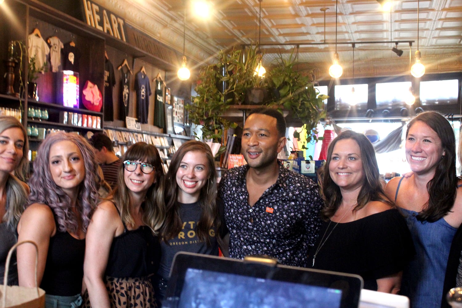 PHOTOS: John Legend visits the Oregon District to show support for the community