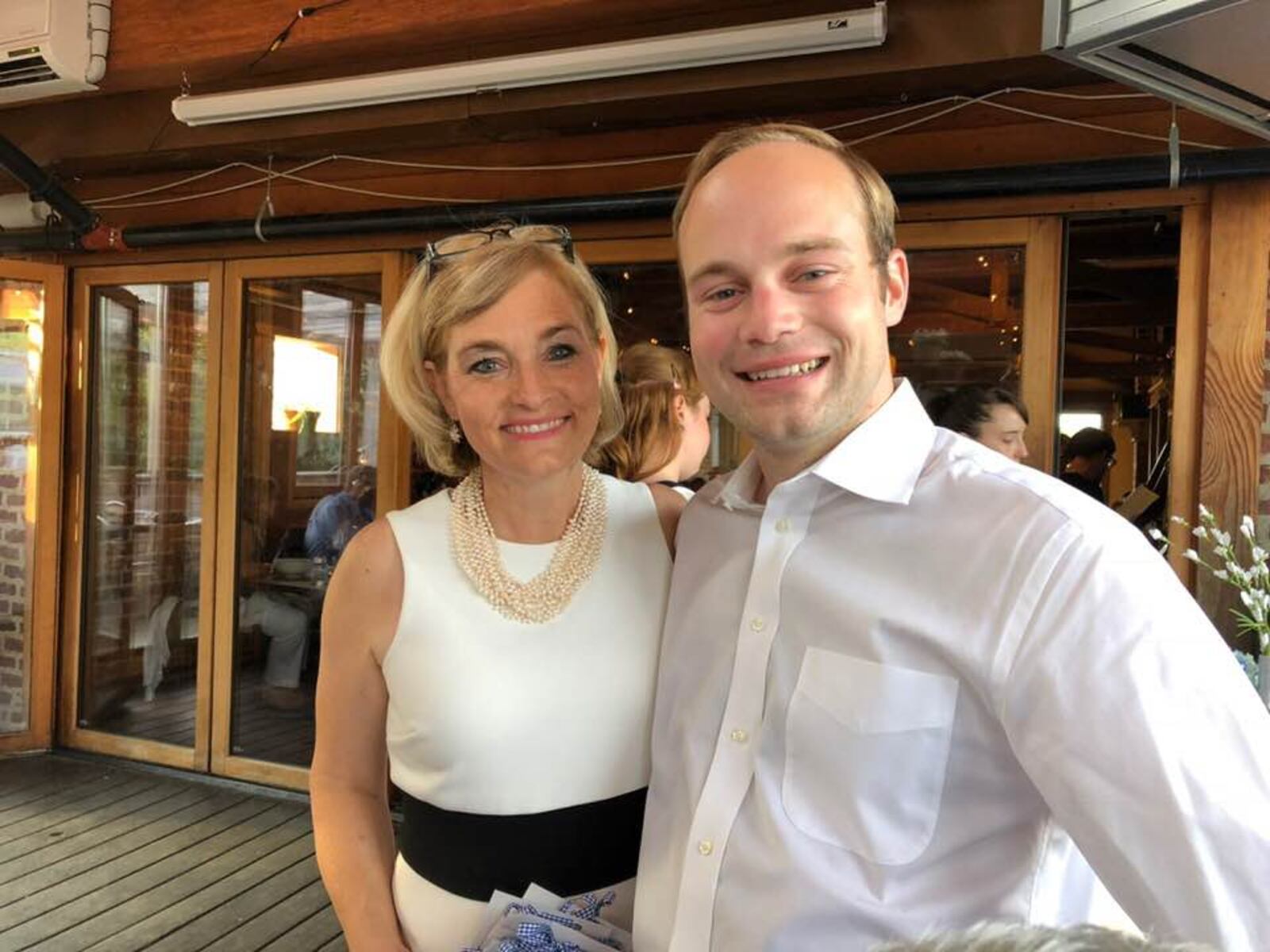 Reporter Sean Cudahy and his mother, Jenny Cudahy.