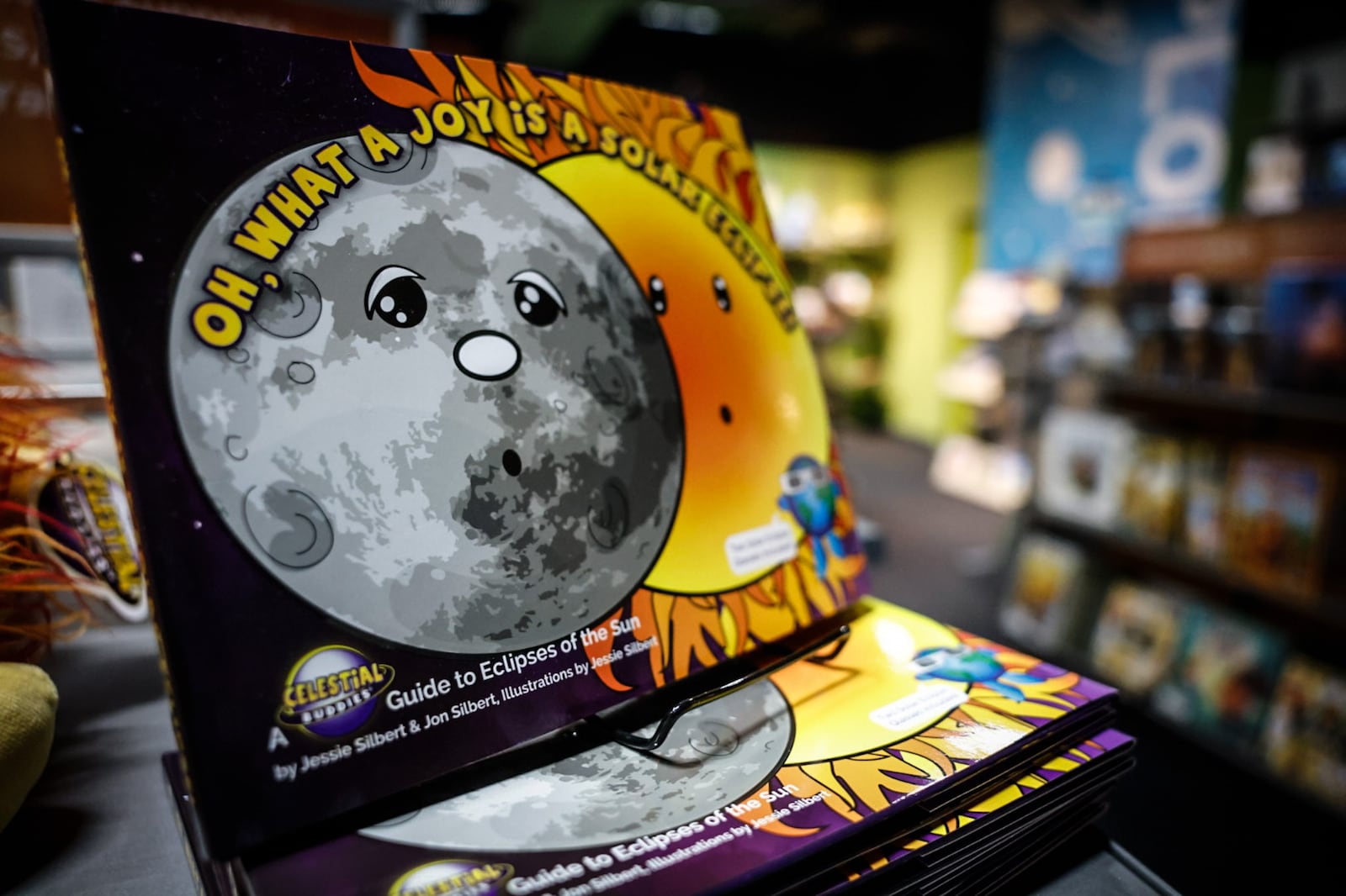 Boonshoft Museum  are beginning to sell merchandise in preparation of the April 8th solar eclipse. In March the museum will have eclipse themed programing along with a planetarium show.  JIM NOELKER/STAFF