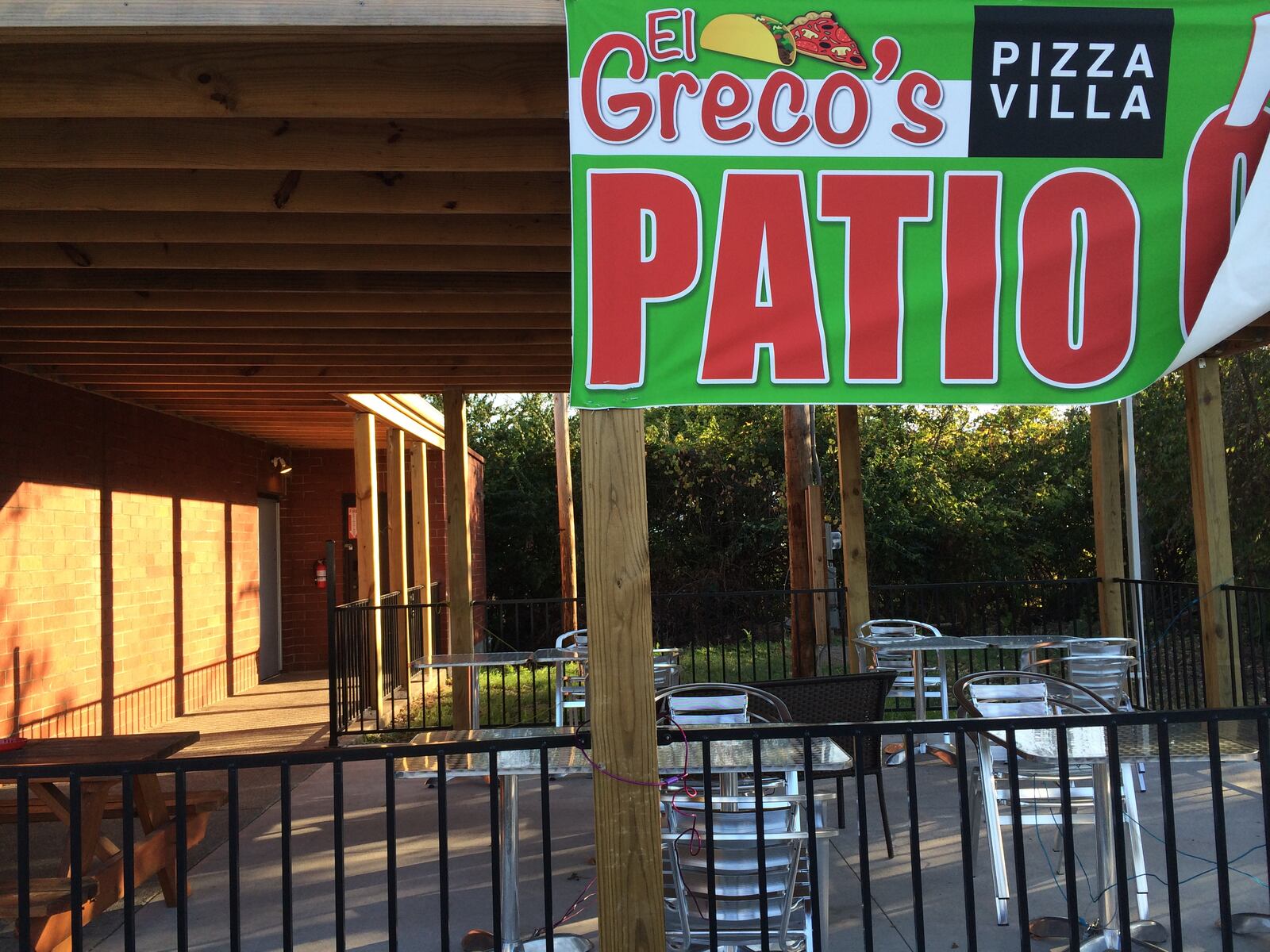 The patio is a relatively new addition to El Greco's.