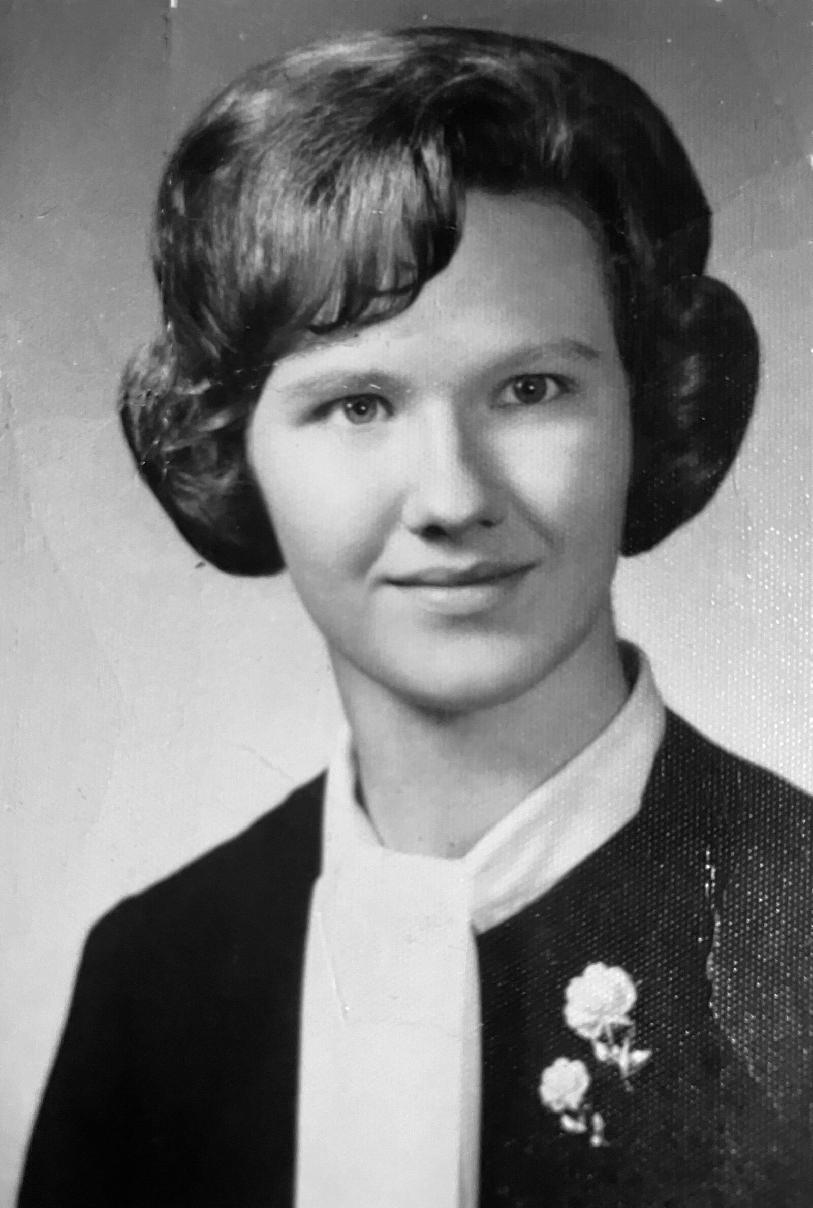 Kaine at her high school graduation in Elyria, Ohio in 1967. She left Fatima Hall in Dayton the year before after it closed for good.