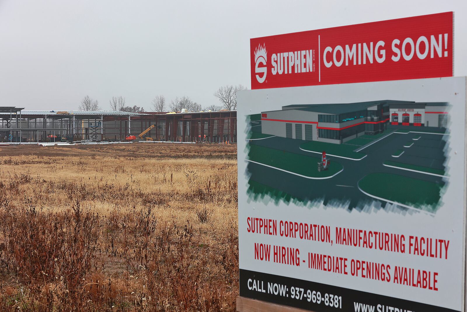 The new Sutphen plant in Urbana Tuesday, Nov. 6, 2022. BILL LACKEY/STAFF