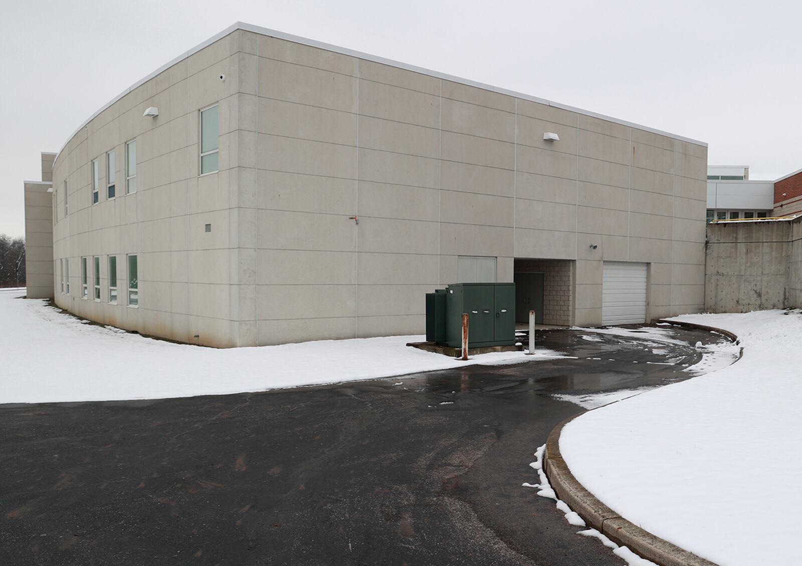 The location in the rear of Springfield High School where the new health clinic will be located. BILL LACKEY/STAFF