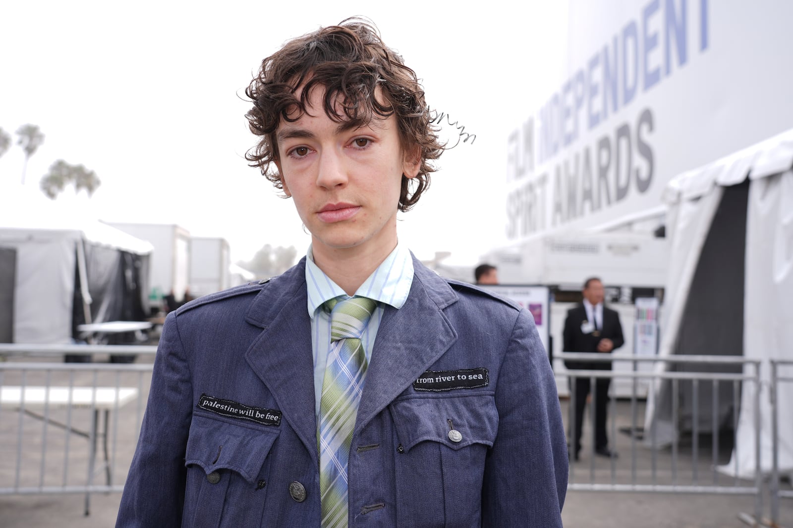 Jack Haven arrives at the Film Independent Spirit Awards on Saturday, Feb. 22, 2025, in Santa Monica, Calif. (AP Photo/Chris Pizzello)