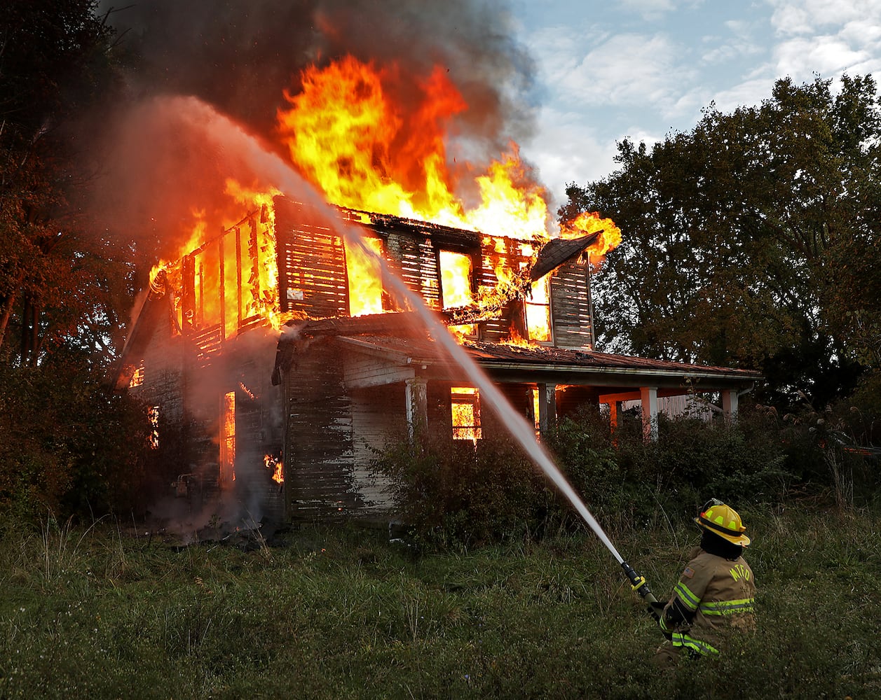 PHOTOS: Mechanicsburg Road Fire