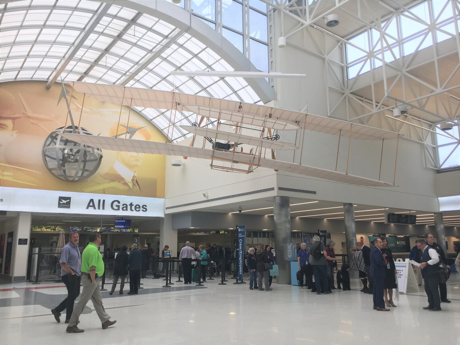 The Dayton International Airport recently completed a $29 million terminal modernization project. STAFF PHOTO / HOLLY SHIVELY