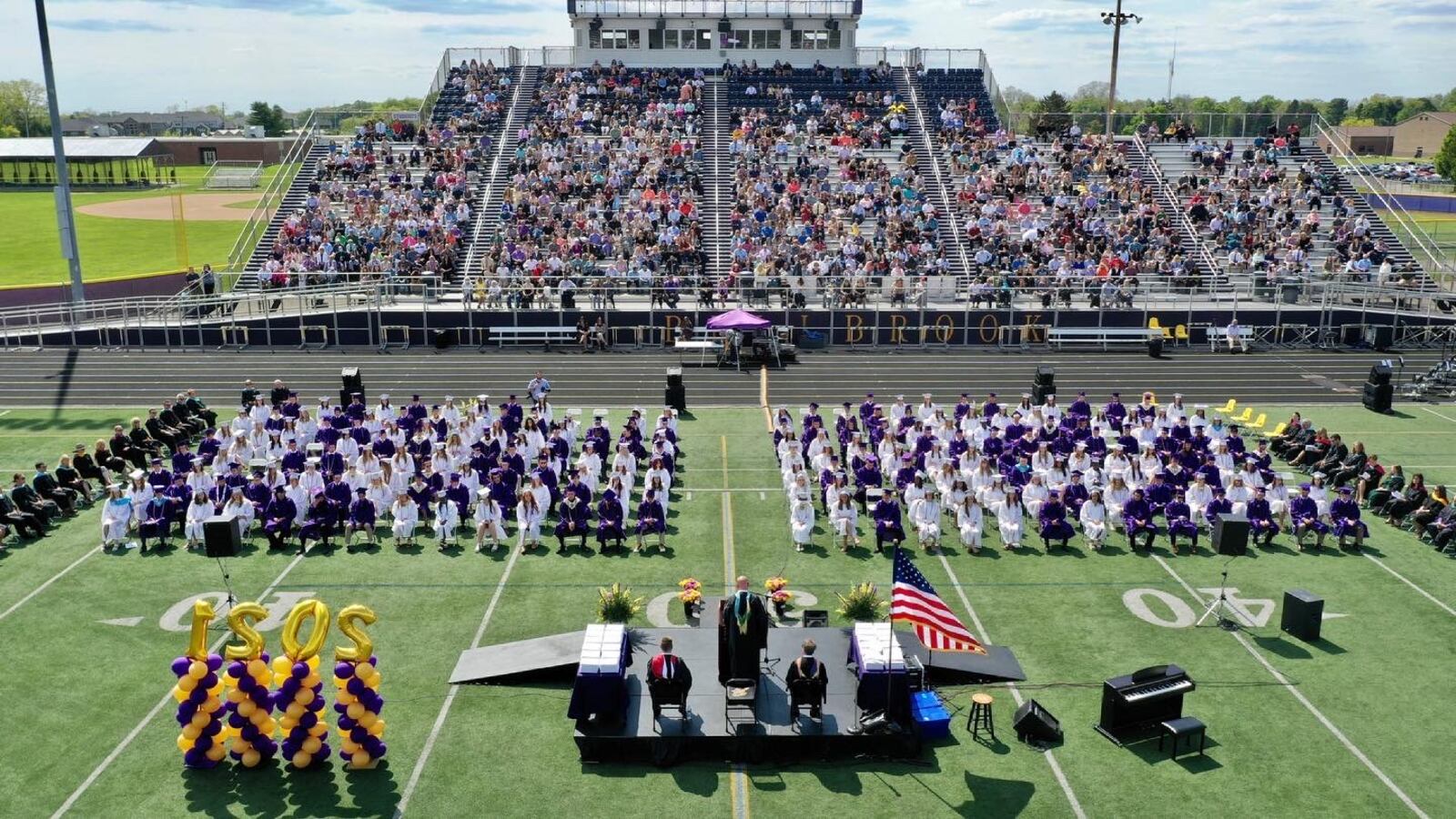 Bellbrook High School's graduation ceremony, held at the district's Miami Valley South Stadium. Contributed photo by Bhairavi Patel Brittain