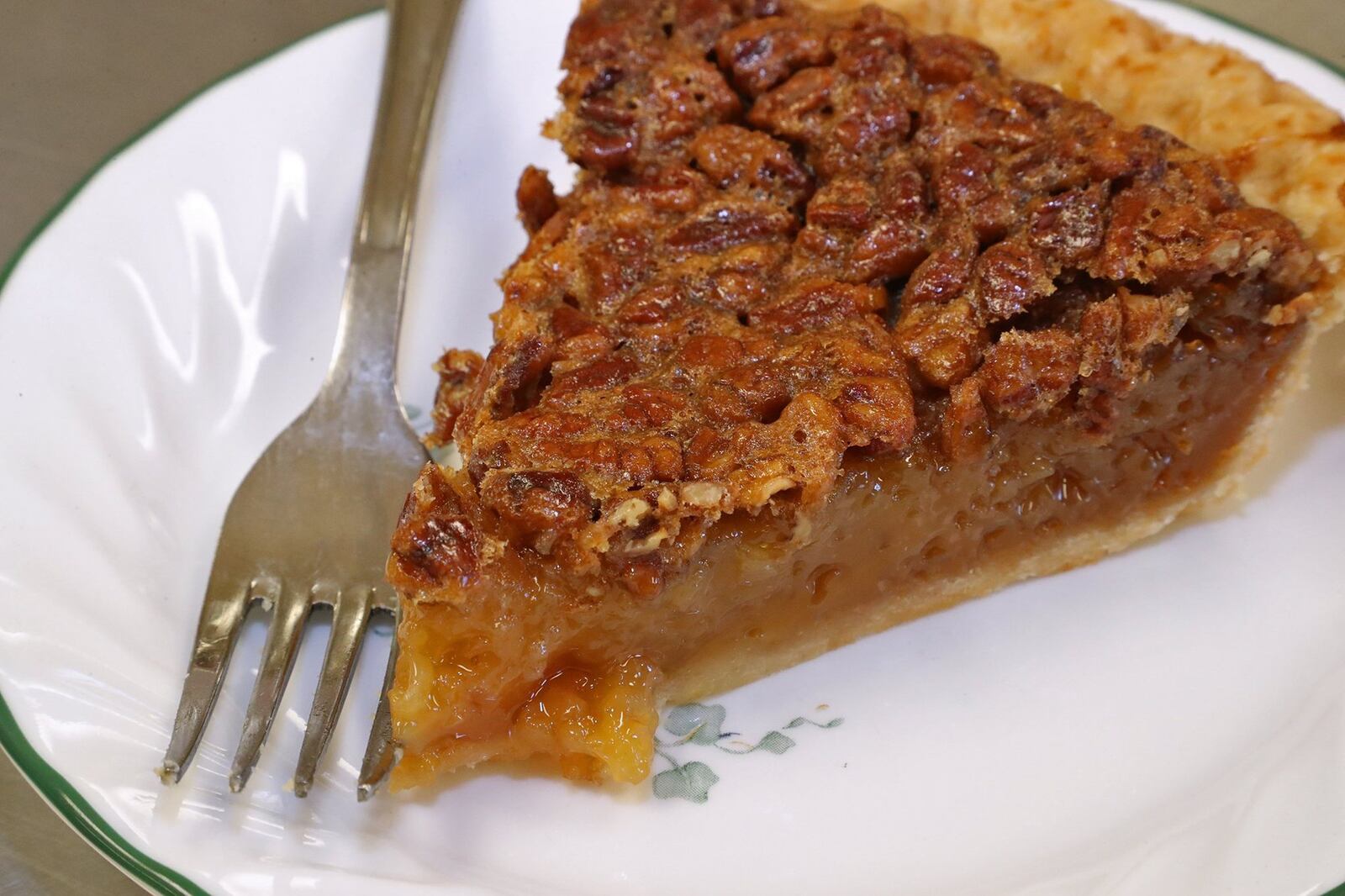 A slice of pecan pie from Stevens Family Bakery & Orchard. BILL LACKEY/STAFF