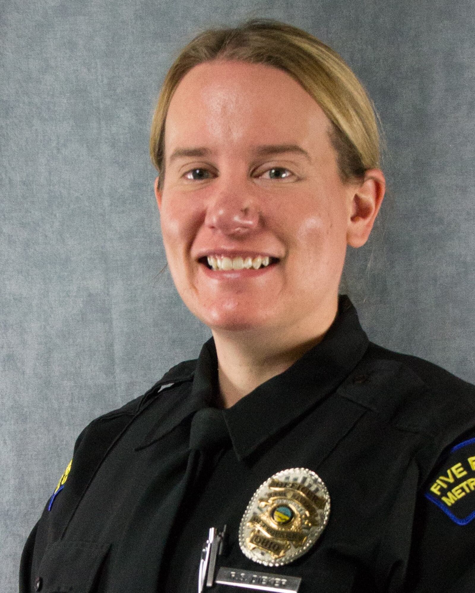 Ohio Parks and Recreation Association’s has named ( Sgt. Eric Lane and rangers Elyzabeth McDonald, Rebecca Dieker  (pictured),  Kyl Caldwell, Amanda Chiles,  Scott Janicki and Cory Reis  Professionals of the Year for efforts during the Oregon District mass shooting.