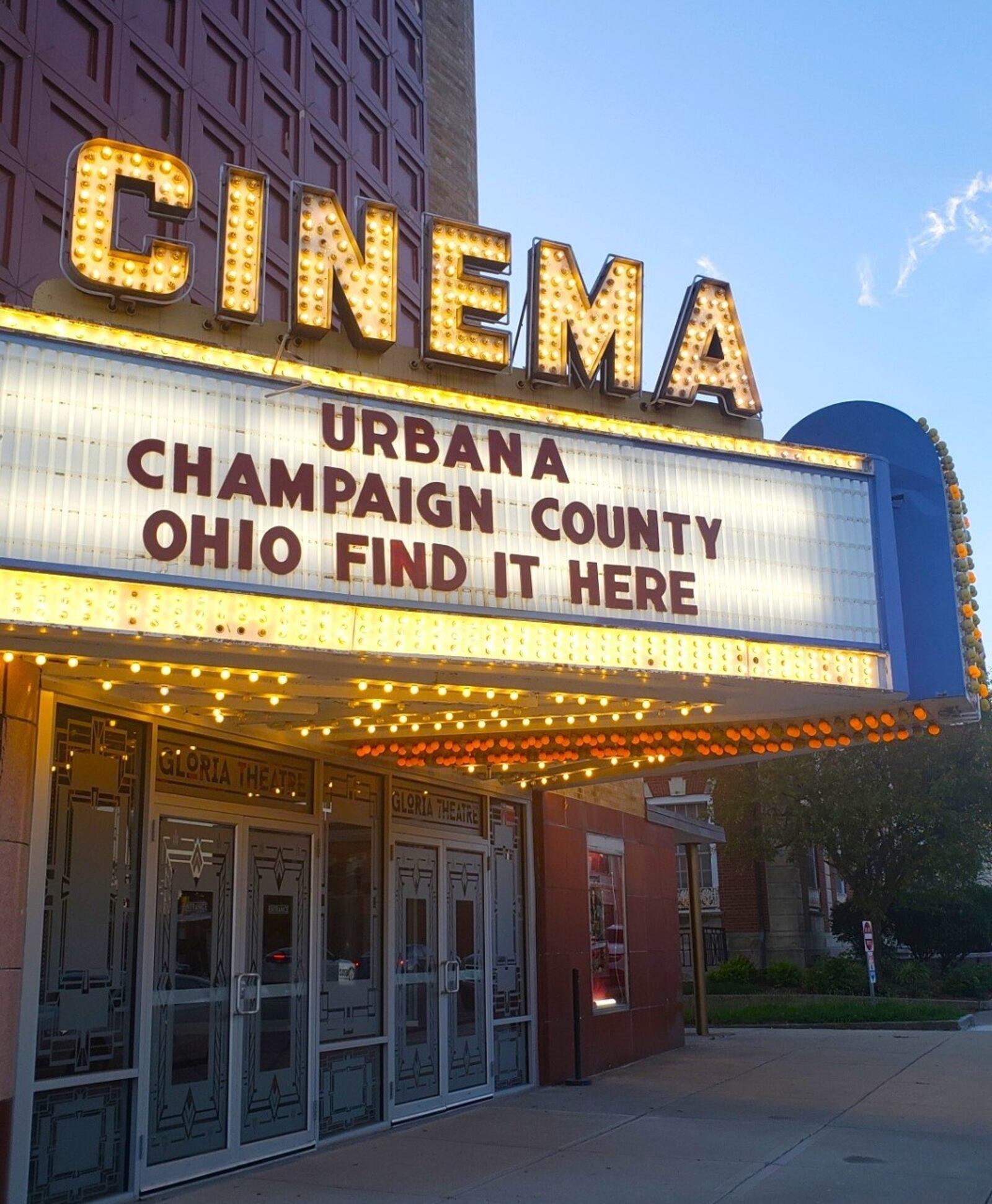 The Gloria Theatre in Urbana. CONTRIBUTED