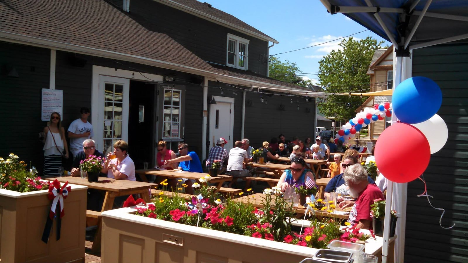 The patio at Fifth Street BrewPub. CONTRIBUTED