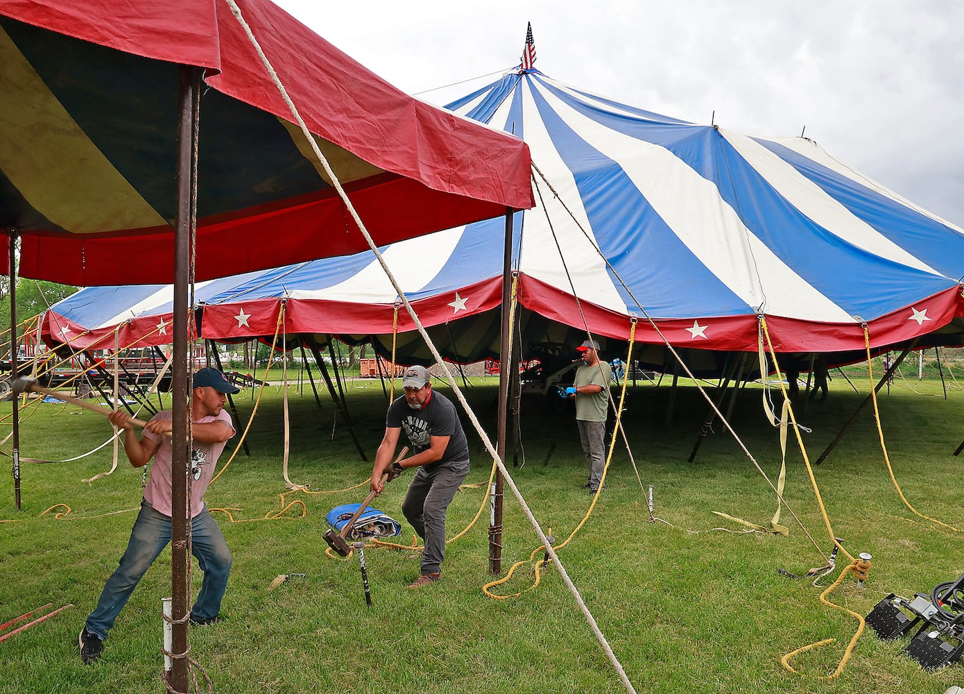 Circus Tent Raising SNS